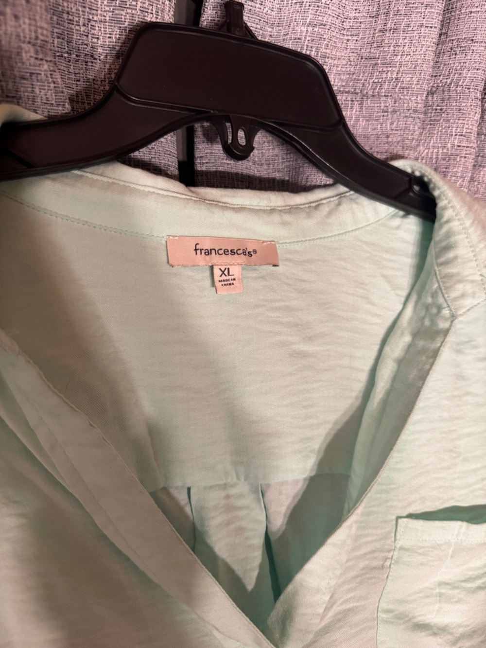 Light Mint Button-Up Shirt - Picture 3 of 5